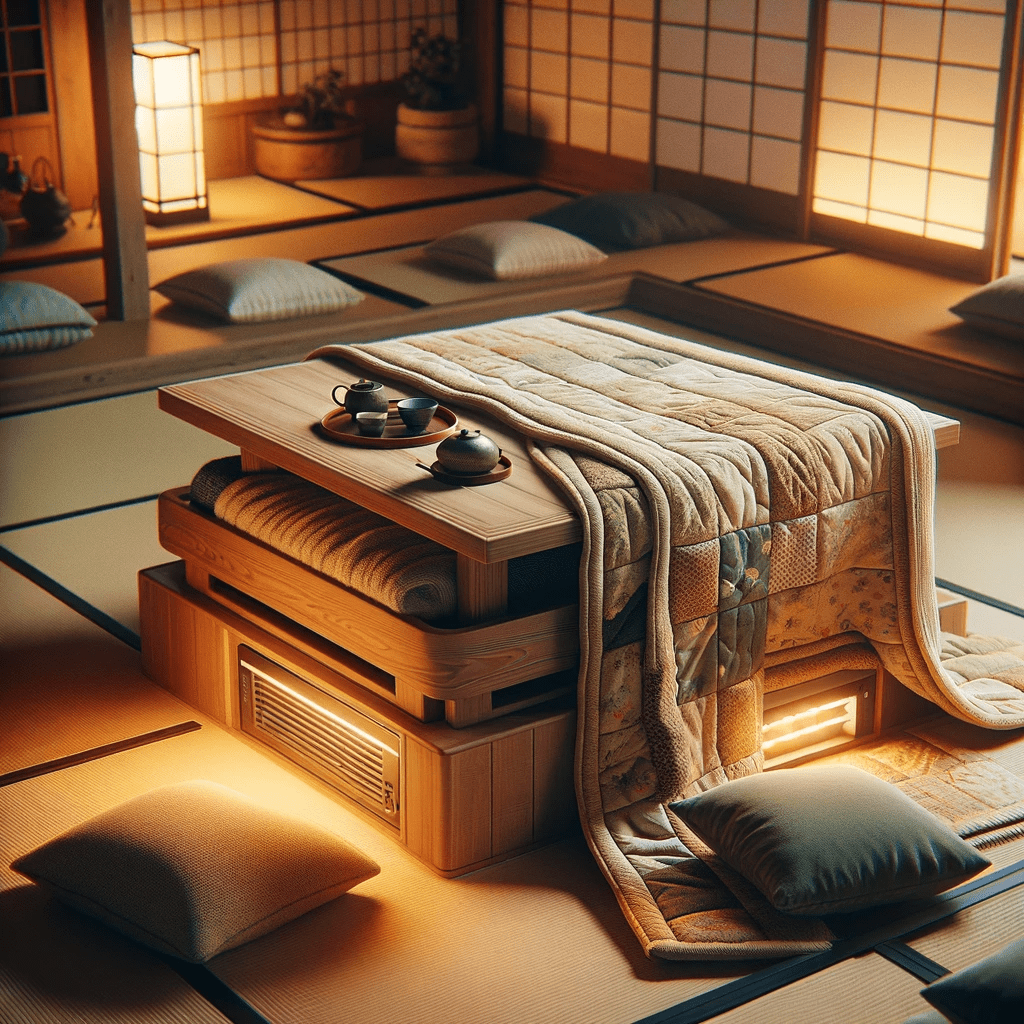Japanese Table with Blanket