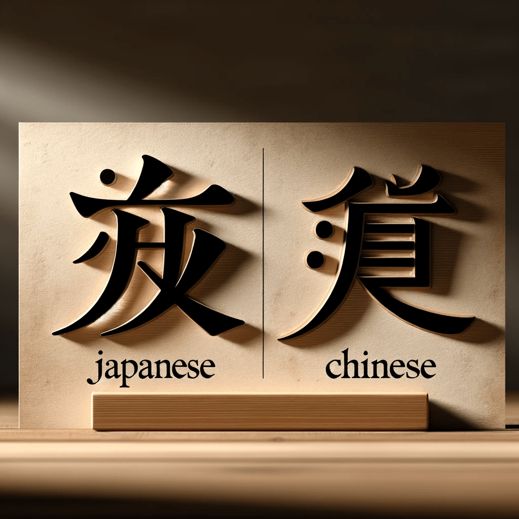 Japanese vs Chinese Writing